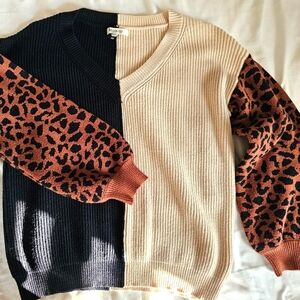 Size S/M, Women's Block Sweater
